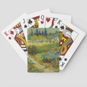 Vincent Van Gogh Garden at Arles Playing Cards