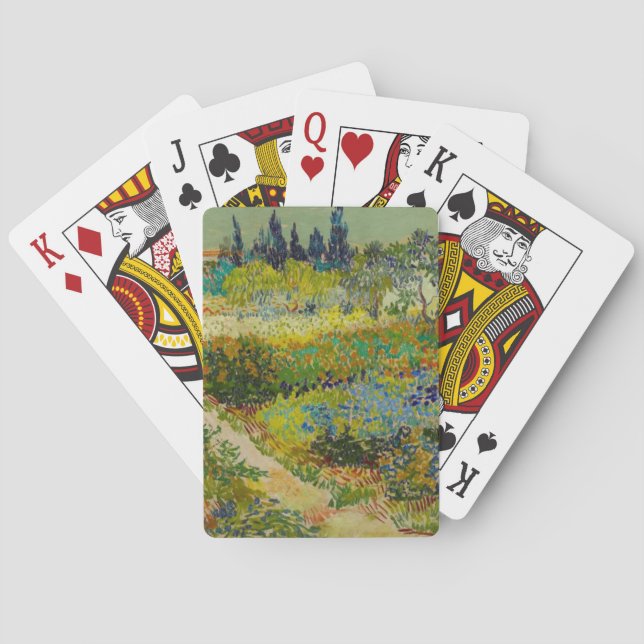 Vincent Van Gogh Garden at Arles Playing Cards (Back)