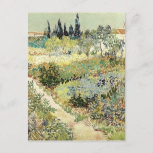 Vincent Van Gogh Garden at Arles Postcard