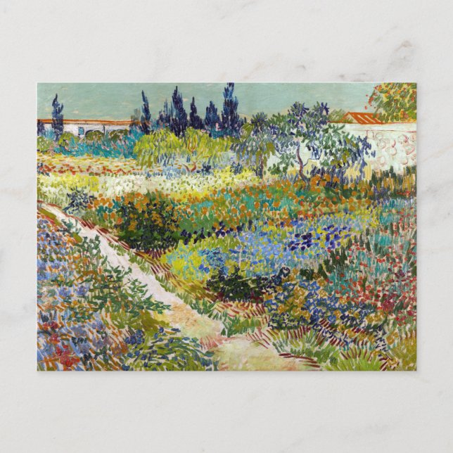 Vincent van Gogh Garden at Arles Postcard (Front)