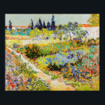 Vincent van Gogh - Garden at Arles Poster<br><div class="desc">Garden at Arles / Flowering Garden with Path / Jardin a Arles - Vincent van Gogh,  1888</div>