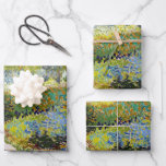 Vincent van Gogh Garden at Arles Poster Wrapping Paper Sheet<br><div class="desc">Vincent van Gogh Garden at Arles</div>