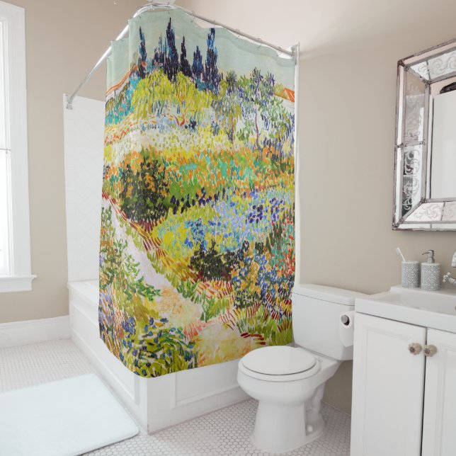 Vincent van Gogh - Garden at Arles Shower Curtain (In Situ)