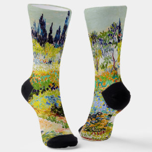 Vincent van Gogh - Garden at Arles Socks