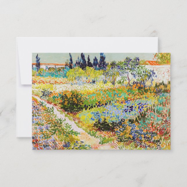 Vincent van Gogh - Garden at Arles Thank You Card (Front)