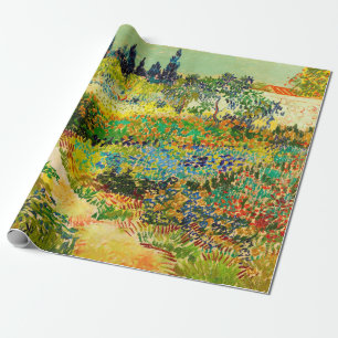 Vincent Van Gogh Garden at Arles Wrapping Paper