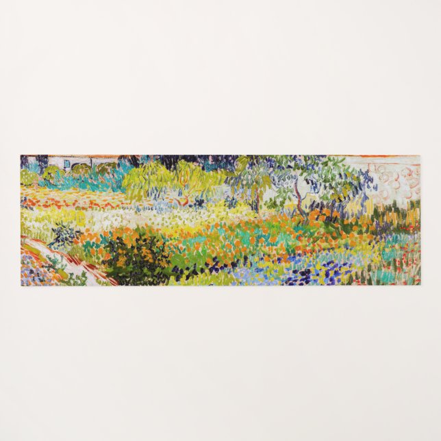 Vincent van Gogh - Garden at Arles Yoga Mat (Back (Horizontal))