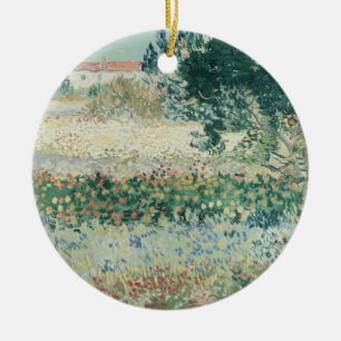 Vincent van Gogh   Garden in Bloom, Arles, 1888 Ceramic Ornament