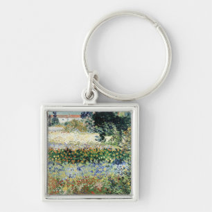 Vincent van Gogh Garden in Bloom, Arles, 1888 Key Ring