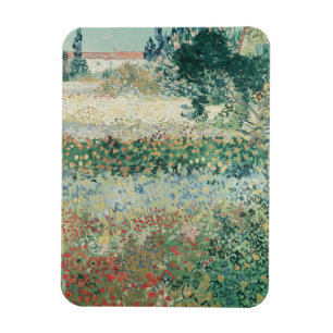 Vincent van Gogh Garden in Bloom, Arles, 1888 Magnet