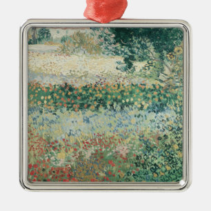 Vincent van Gogh Garden in Bloom, Arles, 1888 Metal Ornament