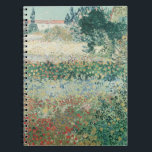 Vincent van Gogh | Garden in Bloom, Arles, 1888 Notebook<br><div class="desc">Image Collection Number:  XIR76792  Garden in Bloom,  Arles,  July 1888 (oil on canvas). Gogh,  Vincent van (1853-90) oil on canvas. Private Collection Giraudon.  1888</div>