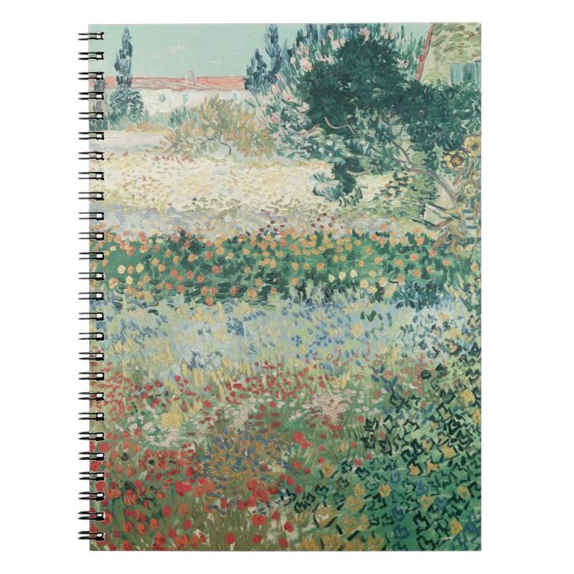 Vincent van Gogh | Garden in Bloom, Arles, 1888 Notebook (Front)