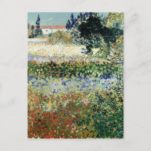 Vincent van Gogh Garden in Bloom, Arles, 1888 Postcard