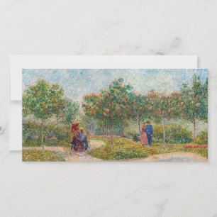 Vincent van Gogh - Garden in Montmarte with Lovers Thank You Card