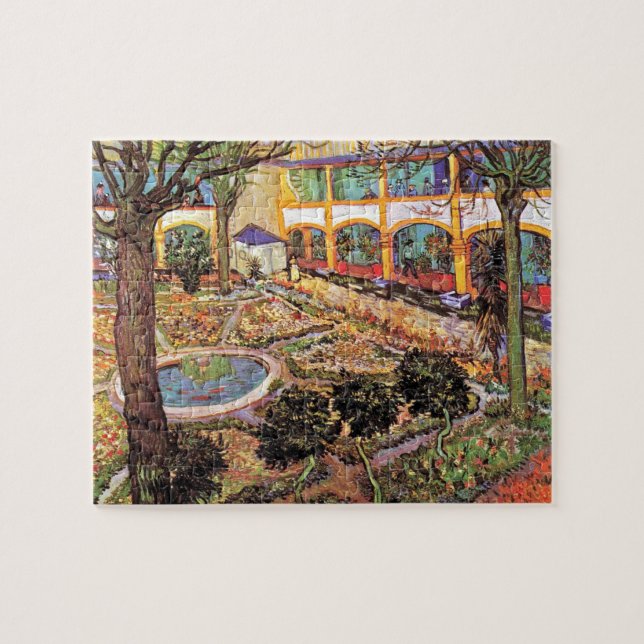 Vincent Van Gogh - Garden Of The Hospital In Arles Jigsaw Puzzle (Horizontal)