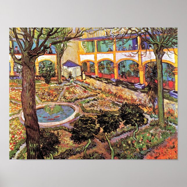 Vincent Van Gogh - Garden Of The Hospital In Arles Poster (Front)