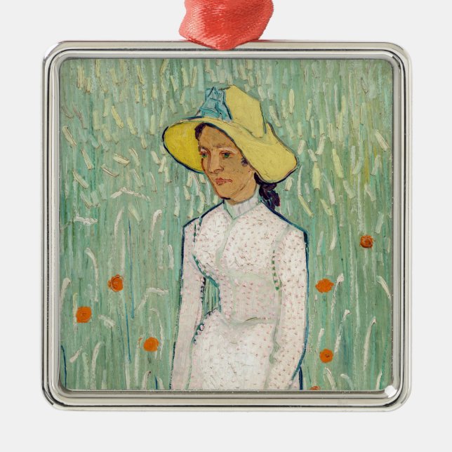 Vincent van Gogh - Girl in White Metal Ornament (Front)