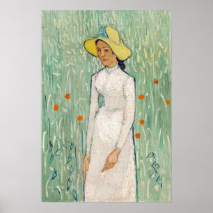 Vincent van Gogh - Girl in White Poster