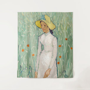 Vincent van Gogh - Girl in White Tapestry