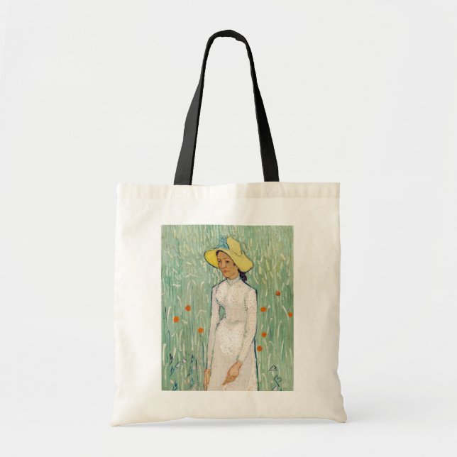 Vincent van Gogh - Girl in White Tote Bag (Front)