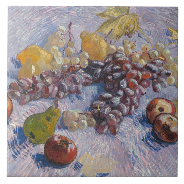 Vincent van Gogh - Grapes, Lemons, Pears, Ceramic Tile (Front)