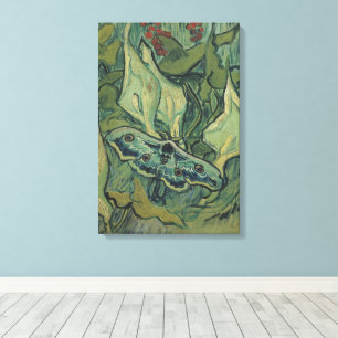 Vincent van Gogh - Great Peacock Moth Canvas Print