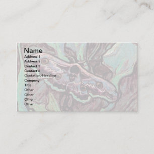 Vincent Van Gogh - Great Peacock Moth Fine Art Business Card