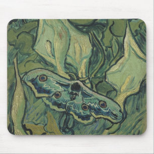 Vincent van Gogh - Great Peacock Moth Mouse Pad