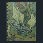 Vincent van Gogh - Great Peacock Moth Notebook<br><div class="desc">Great Peacock Moth (1889) by Vincent van Gogh is a vintage fine art still life post impressionism nature painting. An insect, the Emperor Moth, in a spring garden with Calla Lily flowers and other plants. Van Gogh called it a 'death's-head moth' and painted a skull on the back of its...</div>