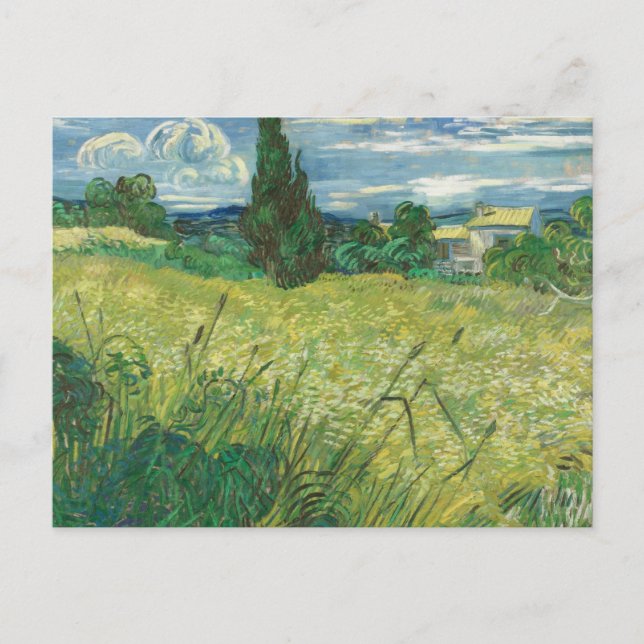 Vincent van Gogh - Green Field Postcard (Front)