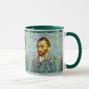 Vincent Van Gogh - Green Self-Portrait Fine Art Mug