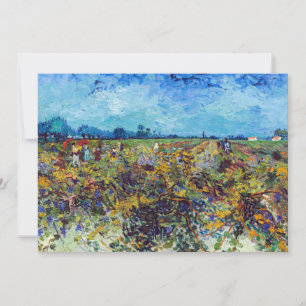 Vincent van Gogh - Green Vineyard Invitation