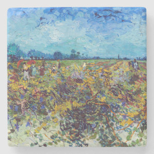 Vincent van Gogh - Green Vineyard Stone Coaster