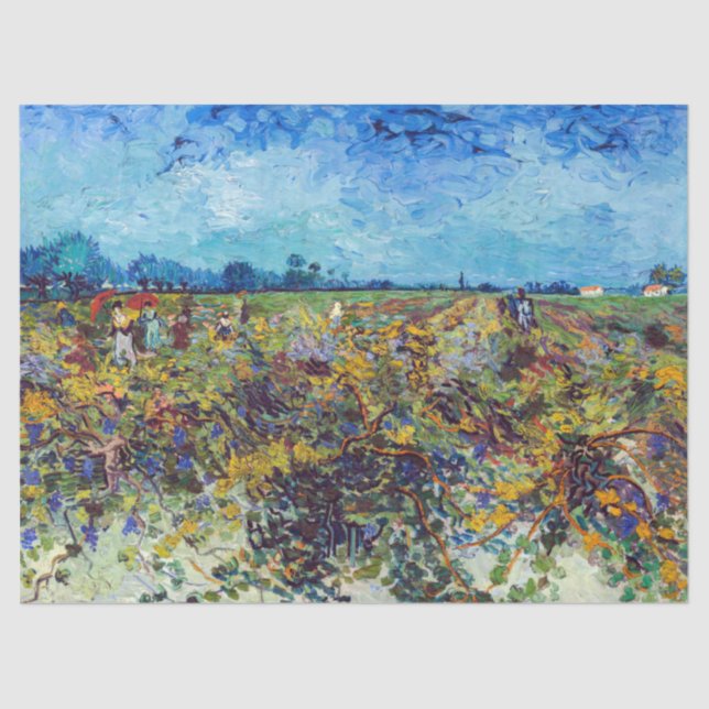 Vincent van Gogh - Green Vineyard Tissue Paper (Front)
