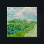 Vincent van Gogh - Green Wheat Field, Auvers 15 Cm Square Badge<br><div class="desc">Green Wheat Field,  Auvers - Vincent van Gogh,  Oil on Canvas,  1890,  Auvers</div>