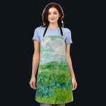 Vincent van Gogh - Green Wheat Field, Auvers Apron<br><div class="desc">Green Wheat Field,  Auvers - Vincent van Gogh,  Oil on Canvas,  1890,  Auvers</div>