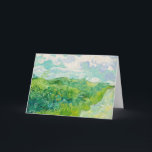 Vincent van Gogh - Green Wheat Field, Auvers Card<br><div class="desc">Green Wheat Field,  Auvers - Vincent van Gogh,  Oil on Canvas,  1890,  Auvers</div>