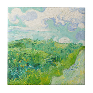 Vincent van Gogh - Green Wheat Field, Auvers Ceramic Tile