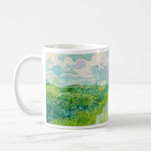 Vincent van Gogh - Green Wheat Field, Auvers Coffee Mug (Left)