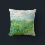Vincent van Gogh - Green Wheat Field, Auvers Cushion<br><div class="desc">Green Wheat Field,  Auvers - Vincent van Gogh,  Oil on Canvas,  1890,  Auvers</div>