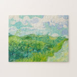 Vincent van Gogh - Green Wheat Field, Auvers Jigsaw Puzzle<br><div class="desc">Green Wheat Field,  Auvers - Vincent van Gogh,  Oil on Canvas,  1890,  Auvers</div>