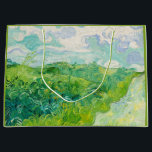 Vincent van Gogh - Green Wheat Field, Auvers Large Gift Bag<br><div class="desc">Green Wheat Field,  Auvers - Vincent van Gogh,  Oil on Canvas,  1890,  Auvers</div>