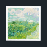 Vincent van Gogh - Green Wheat Field, Auvers Napkin<br><div class="desc">Green Wheat Field,  Auvers - Vincent van Gogh,  Oil on Canvas,  1890,  Auvers</div>