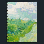 Vincent van Gogh - Green Wheat Field, Auvers Notebook<br><div class="desc">Green Wheat Field,  Auvers - Vincent van Gogh,  Oil on Canvas,  1890,  Auvers</div>
