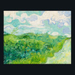 Vincent van Gogh - Green Wheat Field, Auvers Poster<br><div class="desc">Green Wheat Field,  Auvers - Vincent van Gogh,  Oil on Canvas,  1890,  Auvers</div>