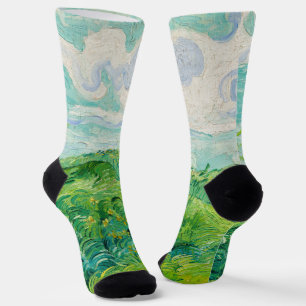 Vincent van Gogh - Green Wheat Field, Auvers Socks