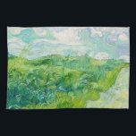 Vincent van Gogh - Green Wheat Field, Auvers Tea Towel<br><div class="desc">Green Wheat Field,  Auvers - Vincent van Gogh,  Oil on Canvas,  1890,  Auvers</div>