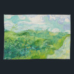 Vincent van Gogh - Green Wheat Field, Auvers Tea Towel<br><div class="desc">Green Wheat Field,  Auvers - Vincent van Gogh,  Oil on Canvas,  1890,  Auvers</div>