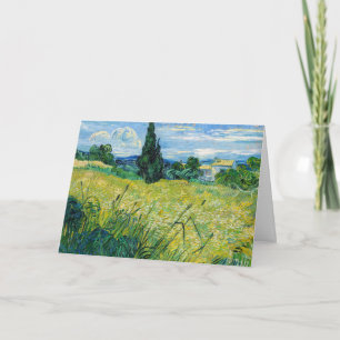 Vincent van Gogh - Green Wheat Field with Cypress Card